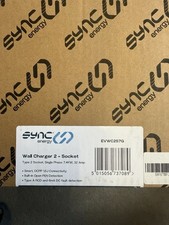 Sync Energy 7.4kW Untethered Type 2 EV Wall Charger - Black - EVS7G -02