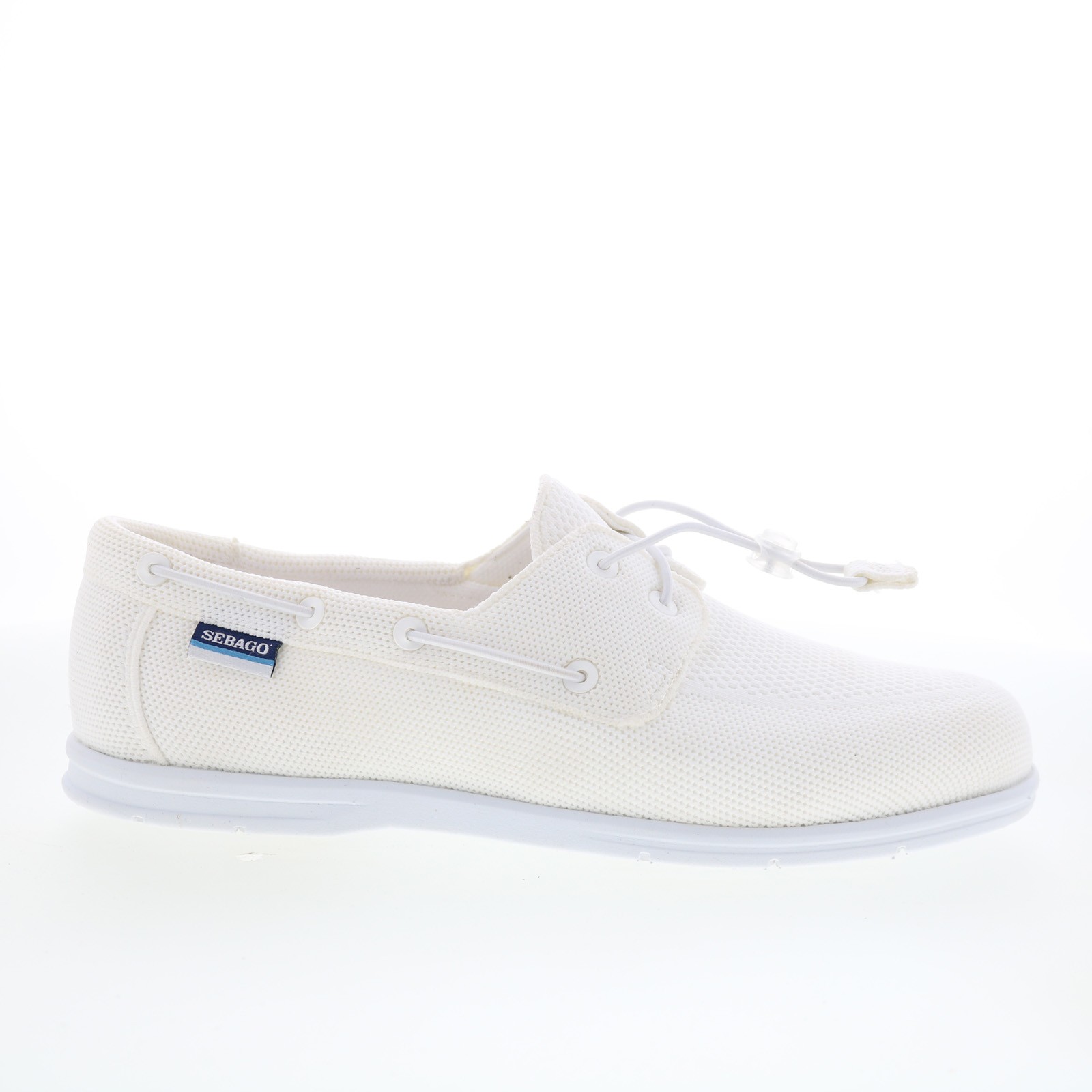 Sebago Monterey 78117KW-911 Mens White Mesh Loafers & Slip Ons Boat Shoes