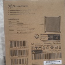 SilverStone 120mm Fan Grill with Filter Black SST-FF126B FF126