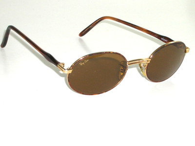 51[]21 VINTAGE B&L RAY-BAN DOUBLE BAR RITUALS W2543 B15 SLEEK OVAL