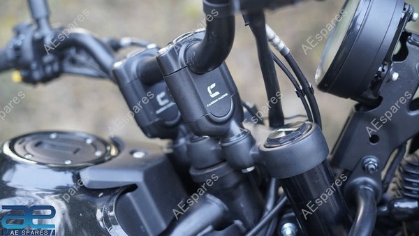 2 Zoll LenkererhöHung Set Schwarz FüR Royal Enfield Guerrilla Himalayan 450 @Us-image