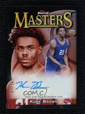 2023-24 Topps Finest Masters Black Refractor 1/25 Kobe Brown #MA-KBR Auto 0jd0
