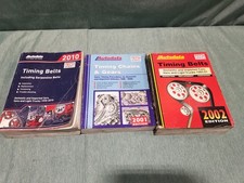 Set of 3 Autodata Timing Belts & Gears 2001 2002 2010 Books