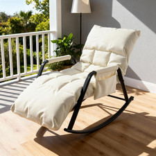 Schaukelsessel Schaukelstuhl Liegestuhl Sonnenliege Balkon Garten Relaxsessel