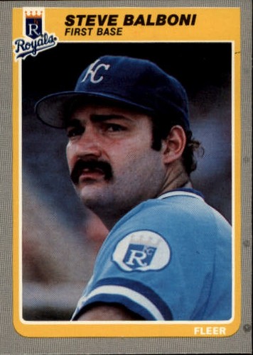 Steve Balboni #196 1985 Fleer card