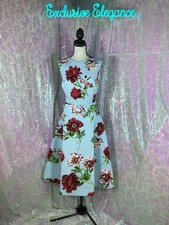 Oscar De La Renta Peony Printed Faile Dress Sz 12 AUTHENTIC NWT 