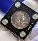 1962 US Franklin 50C Proof Nice Coin in Capital Plastic Case