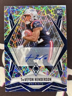 2025 Phoenix Treveyon Henderson #187 Silver Lazer Rookie Auto Patriots RC