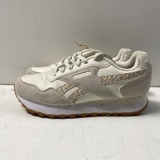 Reebok Classic AR301422 White Cream Leather Athletic Sneakers Women's Size 8