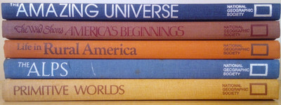Lot of 5 National Geographic Society Books 1973-1975 HC