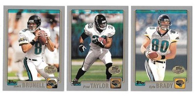 2001 Topps Collections Football Team Set - JACKSONVILLE JAGUARS