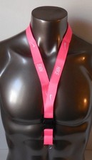 Nike Neck Lanyard Detachable Key Ring Hyper Pink/White/Black