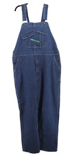 Key Denim Bib Overalls Mens 46x34 Blue Carpenter Jeans Relaxed Actual 46x32 New