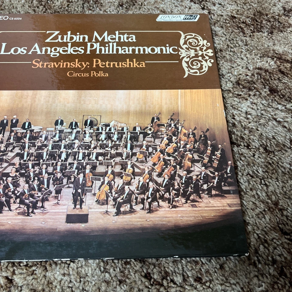 STRAVINSKY- PETRUSHKA  CIRCUS POLKA - ZUBIN MEHTA -L.A. PHIL. LP IMPORT VINYL - Image 4 of 4