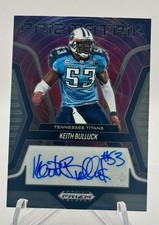 🔌IU 2025 PANINI PRIZM BLACK FOOTBALL PRIZMATRIX AUTO KEITH BULLUCK #PS-KBK