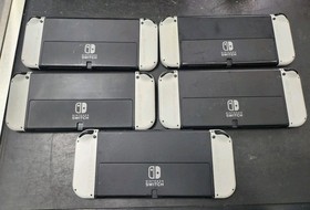 Nintendo Switch OLED Console and Controllers White