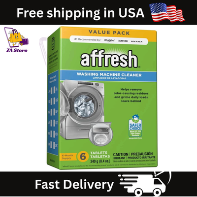 #ad Affresh Washing Machine Cleaner 6 Month Supply Cleans Front Load and Top Load $16.60