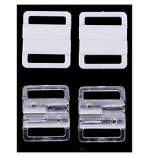 10 Sets Fashion Webbing Bra Buckles Bra Clip Strap Holders