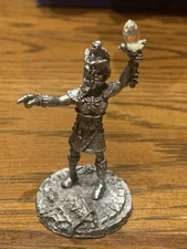 RARE Vintage Rawcliffe Pewter 1988 RF-1106: Menephtet Shah by Stephen Tofano