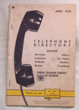 1958 EDMORE MICHIGAN Telephone Directory / Lakeview Remus Vestaburg Sidney MORE