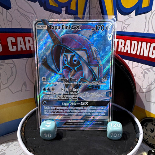 The Pokémon Company Tapu Fini GX 133/147 Burning Shadows Ultra Rare Holo 170HP