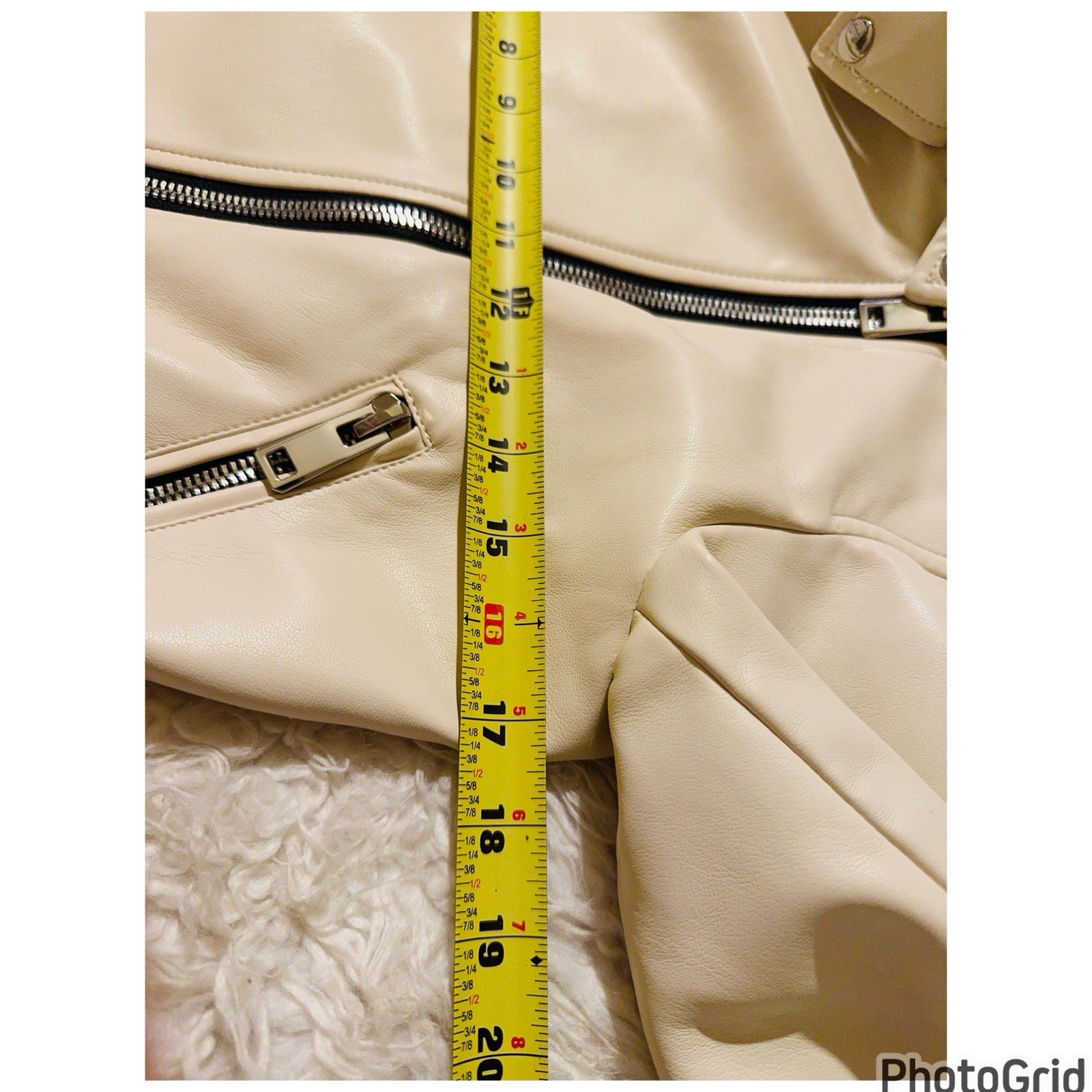 MANGO Faux Leather Moto Jacket S Buttery Soft thumbnail 10