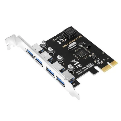 4 Puertos USB 3.0 PCI-E Tarjeta De ExpansióN PCI Express PCIe USB 3.0 HUB 7946 - Imagen 1 de 4