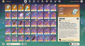 Genshin Impact AR 59 America Server - Furina - Kinich - Raiden - Escoffier