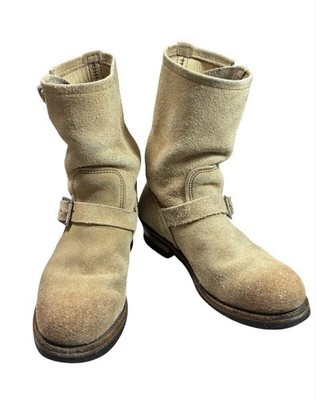RedWing Stiefel 8268 Wildleder Beige Engineer Stiefel Größe 9,5D