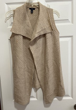 Gap Cardigan Beige Wool Sweater 29.5 "Long Soft Size Small Perfect Condition