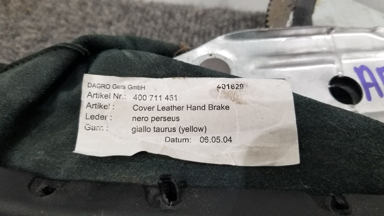 2004 LAMBORGHINI GALLARDO EMERGENCY BRAKE HANDLE WITH BOOT 400711461