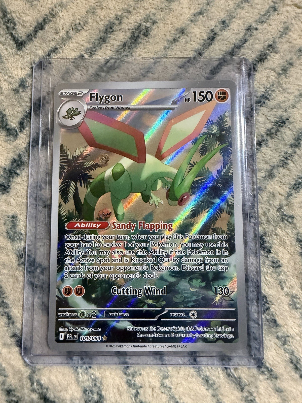 Flygon 101/094 Full Art NM/M Phantasmal Flames Pokemon Card