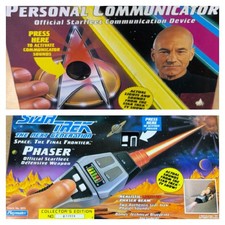 Star Trek The Next Generation Communicator And Phaser Bundle Never Opened 