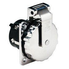 Marinco 6373EL 50Amp 125/250V Stainless Steel Inlet w/o Rear Safety Enclosure...