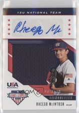 2019 Panini USA Baseball Stars & Stripes Jerseys /199 Rheego McIntosh Auto ff8