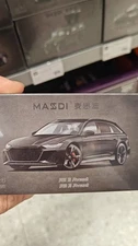 MASDI 1:64 RS6 Avant Black Diecast Model Car