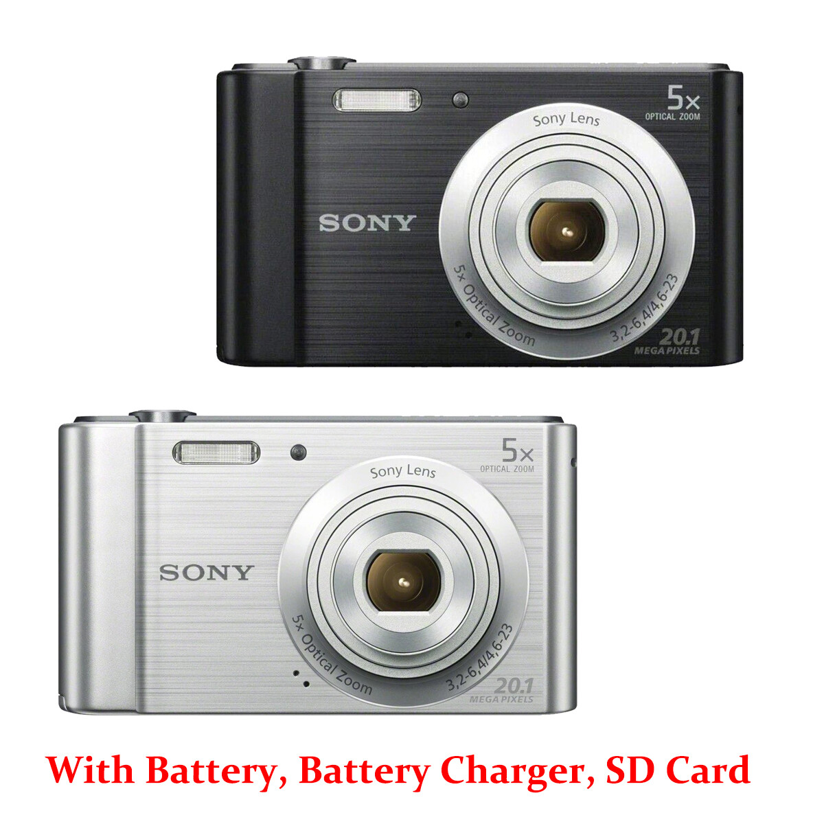 Sony Cyber-shot DSC-W800 20.1 MP 5x Optical Zoom Digital Camera