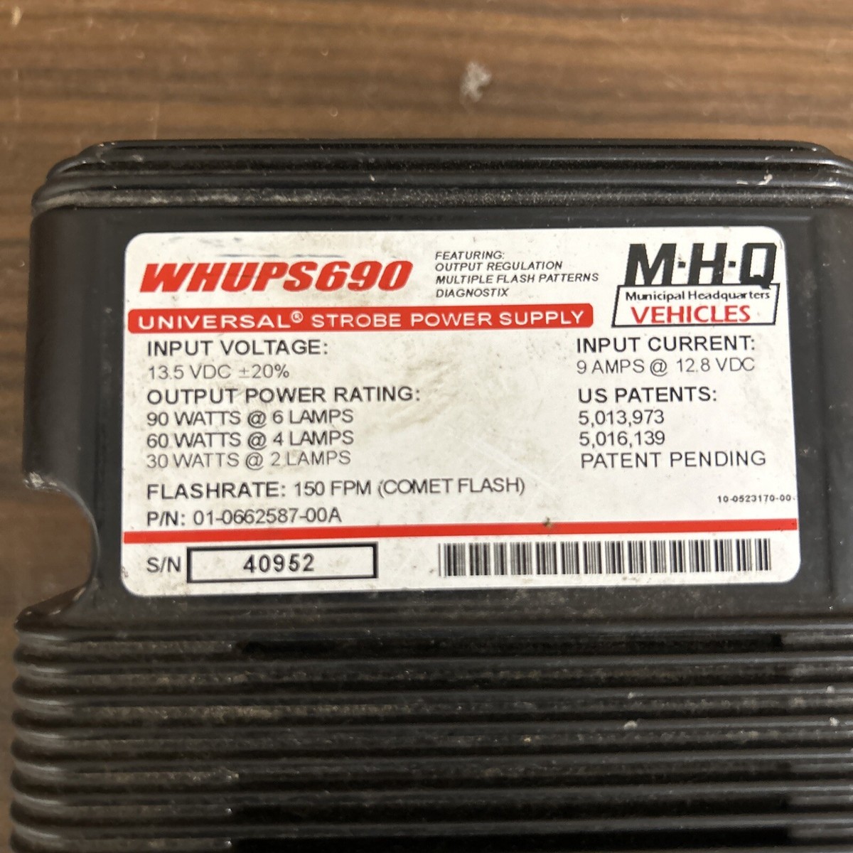 Whelen Universal Strobe Power Supply UPS690 PN 01-0662587-00A | eBay