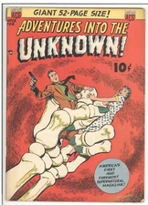 ADVENTURES INTO THE UNKNOWN  28  VG/FN/5.0  -  From Bobby Blue Collection!