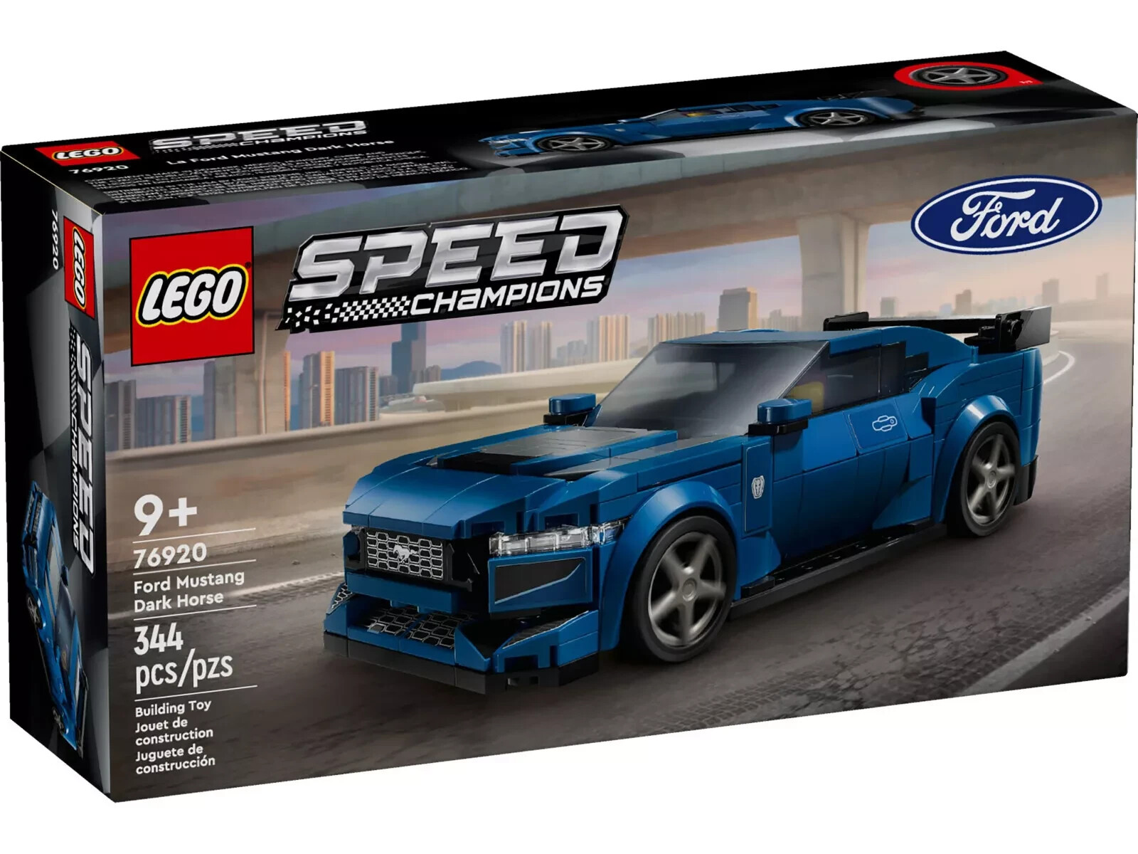 Ford Mustang Dark Horse Lego Speed Champions 76920 jouet de collection réplique de course