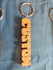 Vintage Wooden Keychain - Custom Personalized, Carved, Gift For Him Or Her