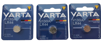 3 x Varta ALKALINE Spec. V13GA/LR44 Knopfzelle LR 44 Alkali-Mangan 155 mAh 1.5