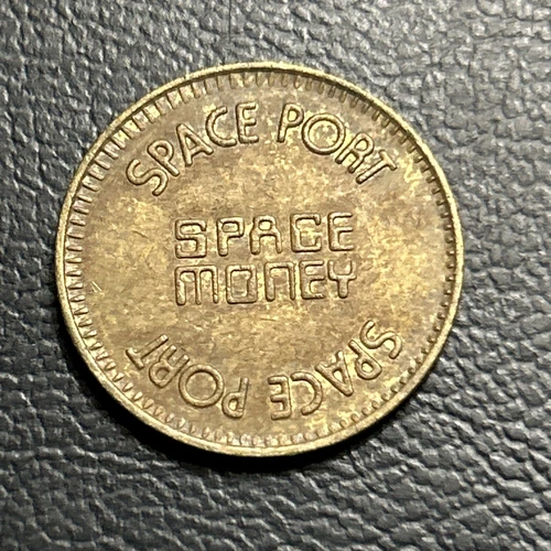 Space Port  disneyland Space Money, Game Video Arcade Token disney F25