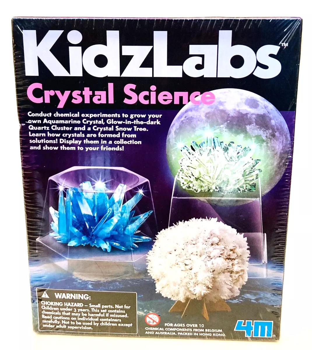 4M KidzLabs Crystal Science Crystal Growing Kit New Sealed