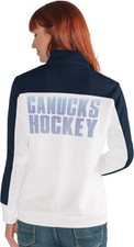 Vancouver Canucks Women Jacket Size XXL G-III Playmaker Track Style Crystal Logo