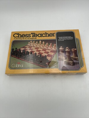 Vintage 1979 Cardinal Chess Teacher Learning Set For Beginners - New Sealed