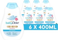 Baby Dove Rich Moisture Shampoo - Soothing & Gentle for Babies 400ml, Pack of 6