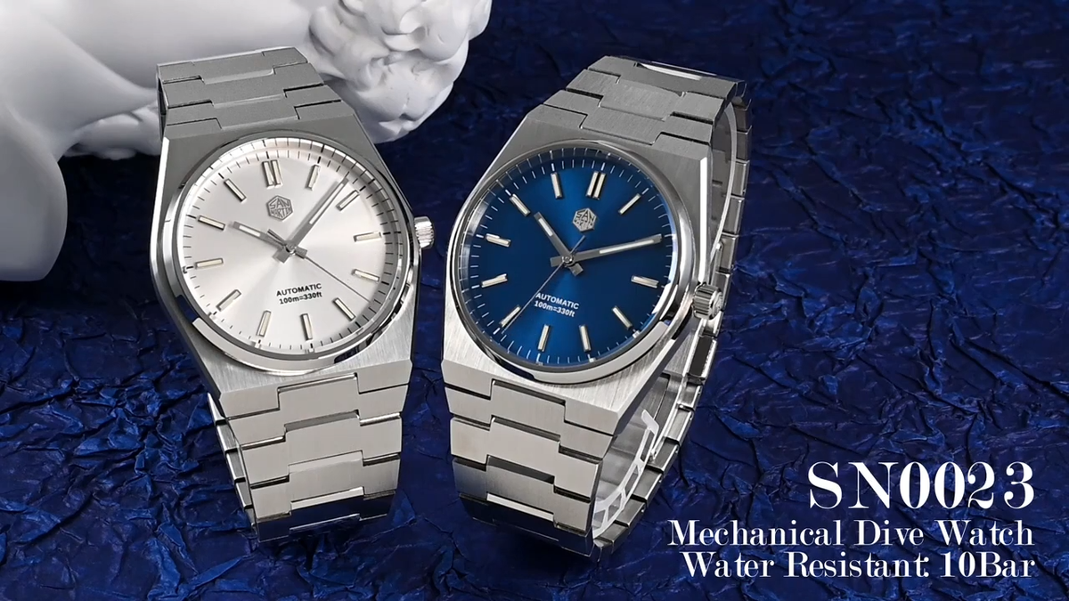 SAN MARTIN SN0023-G Miyota Automatic Stainless Steel 40mm 10 ATM