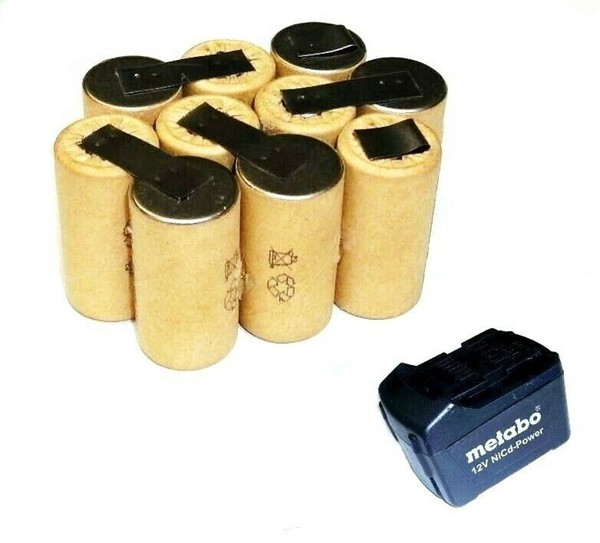 Tauschpack FüR Metabo Akku 12 V Mit 3.0 Ah Nimh Panasonic Zellen 6.25452-image