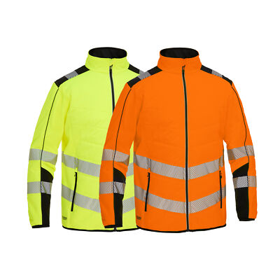 BISLEY Warnschutz Softshelljacke ROBEY Warnschutzjacke Arbeitsjacke Jacke